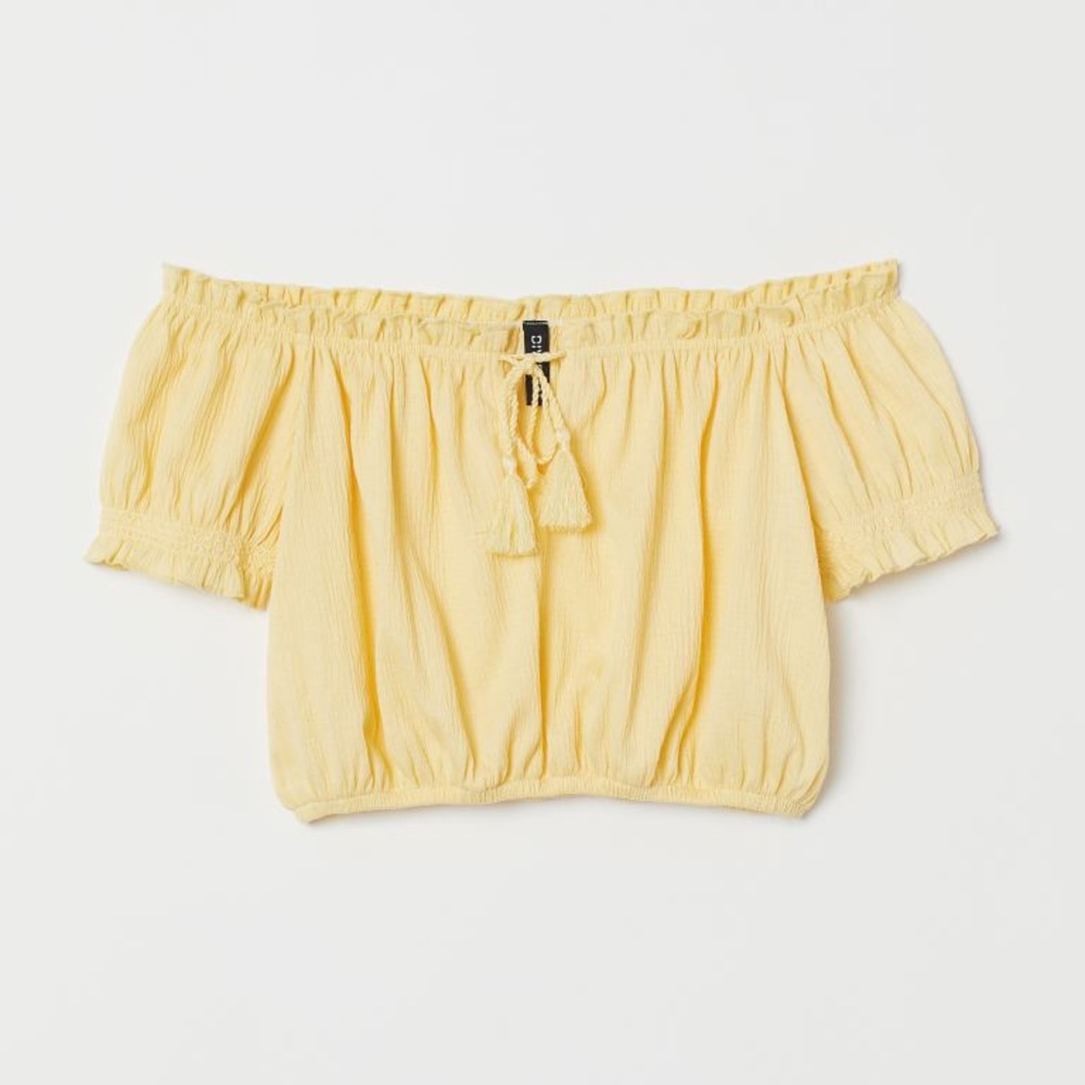 H&M Yellow off the shoulder